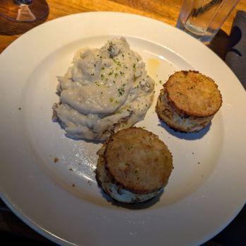 131 MAIN Restaurant - Crab cakes I got the lobster cream sauce to top it instead of using the Dijon cream sauce it comes with. - New American Near Me - Charlotte, North Carolina 131 MAIN Restaurant - Crab cakes I got the lobster cream sauce to top it instead of using the Dijon cream sauce it comes with. - New American Near Me - Charlotte, North Carolina