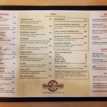 District 4 Pizza - Menu. Date: 11-19-23 - Pizza Near Me - Long Beach, California District 4 Pizza - Menu. Date: 11-19-23 - Pizza Near Me - Long Beach, California