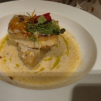 Bourbon & Fig - Coconut Poached Halibut - Lounges Near Me - Lake Ridge, Virginia