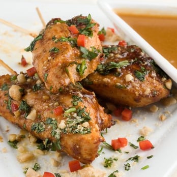 Terrapin Catering - chicken skewers on a plate with dipping sauce - Party & Event Planning Near Me - Rhinebeck, New York Terrapin Catering - chicken skewers on a plate with dipping sauce - Party & Event Planning Near Me - Rhinebeck, New York