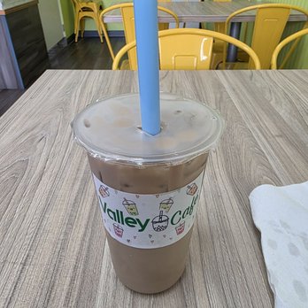 Valley Cafe  - Their no sugar milk tea - Juice Bars & Smoothies Near Me - El Monte, California
