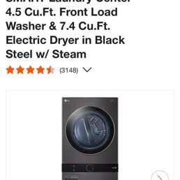 LG dryer and washer! Defect product due to electronically gadgets of product. No large purchases at Home Depot! LG dryer and washer! Defect product due to electronically gadgets of product. No large purchases at Home Depot!