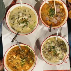 Five Grains Noodle House - Signature Five Grains Noodle Soup with Fish Fillet Pieces / 招牌杂粮渔粉 Mala Noodle Soup with Beef / 麻辣牛肉粉 Mala Noodle Soup with Beef / 麻辣牛肉粉