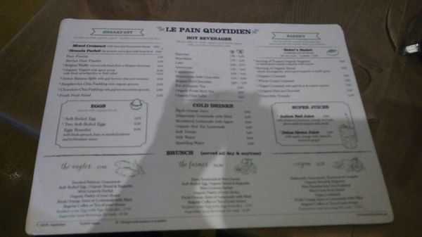 Menu photo 3 Le Pain Quotidien Barcelona, B Menu photo 3 Le Pain Quotidien Barcelona, B