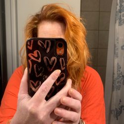 Kiss Kiss Bang Bang Salon - This is the bozo color I left with