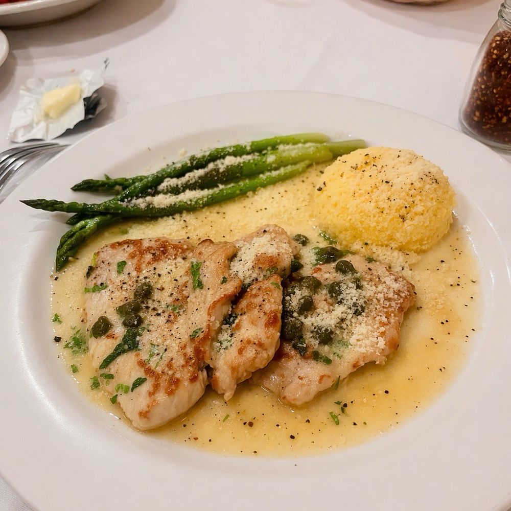 Mezza Luna Restaurant - Veal Picatta - Italian Near Me - Half Moon Bay, California Mezza Luna Restaurant - Veal Picatta - Italian Near Me - Half Moon Bay, California