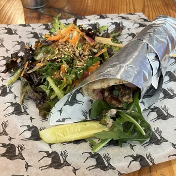 Hunter Gather - Chicken shawarma and side salad - Barbeque Near Me - Whistler, British Columbia