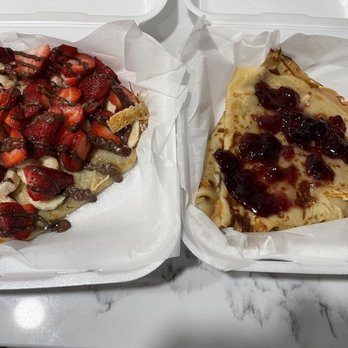 Peace Cream - Nutella Strawberry Banana Crepe & Peanut Butter and Jelly Crepe - Ice Cream & Frozen Yogurt Near Me - Phoenix, Arizona Peace Cream - Nutella Strawberry Banana Crepe & Peanut Butter and Jelly Crepe - Ice Cream & Frozen Yogurt Near Me - Phoenix, Arizona