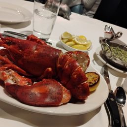 Lobster and creamed spinach Lobster and creamed spinach