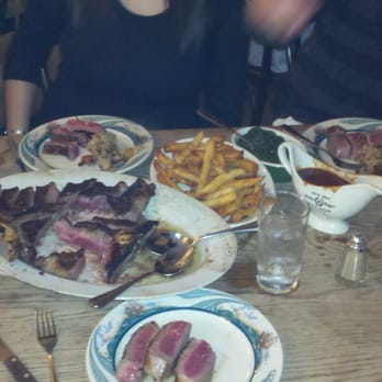 Peter Luger - Our spread before.... - Steakhouses Near Me - Brooklyn, New York