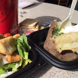 Wendy's - Baked potato and salad!