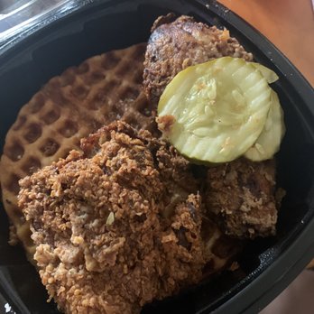 Fat Daddy's Hot Chicken & Waffles - Chicken and 1/4 Dark & Waffle - Waffles Near Me - Riverview, Michigan Fat Daddy's Hot Chicken & Waffles - Chicken and 1/4 Dark & Waffle - Waffles Near Me - Riverview, Michigan