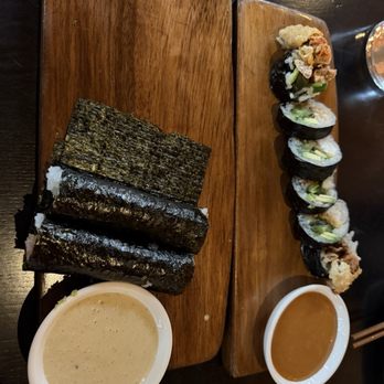 Uchi Denver - soft shell crab maki and albacore tuna handroll - Japanese Near Me - Denver, Colorado Uchi Denver - soft shell crab maki and albacore tuna handroll - Japanese Near Me - Denver, Colorado