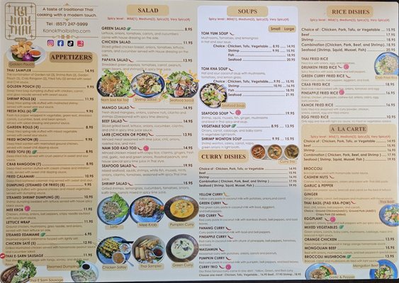 Menu photo 7 Kanok Thai Bistro Costa Mesa, CA