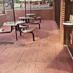Dunkin' - Outside seating area
