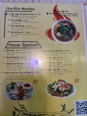 Menu photo 1 Que Huong Restaurant Madison Heights, MI