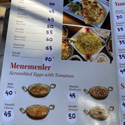 Van Kahvaltı Evi - Menu