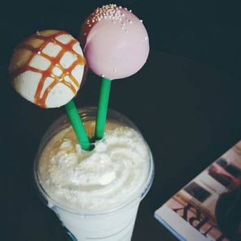 Starbucks - Venti vanilla bean with hazelnut syrup added + 2 cake pops "Cake batter" recipe found online. - Coffee & Tea Near Me - Mililani, Hawaii Starbucks - Venti vanilla bean with hazelnut syrup added + 2 cake pops "Cake batter" recipe found online. - Coffee & Tea Near Me - Mililani, Hawaii