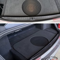 SSG Car Audio & Accessories - Custom Subwoofer Box designed, built and installed by SSG Car Audio & Accessories in Fort Lauderdale, FL