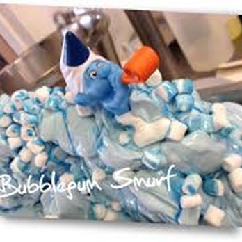 The Milk Barn - Bubblegum Smurf Ice Cream (From Official Website) - Patisserie/Cake Shop Near Me - Greenbank, FAL