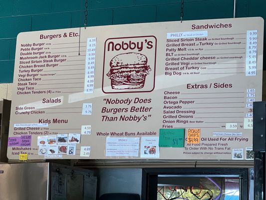 Menu photo 6 Nobby's Chico, CA