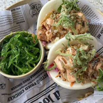 The Deep End - Ahi Tuna Bao "tacos" with a side seaweed salad. 10/10!!!!! - Peruvian Near Me - Clearwater Beach, Florida The Deep End - Ahi Tuna Bao "tacos" with a side seaweed salad. 10/10!!!!! - Peruvian Near Me - Clearwater Beach, Florida
