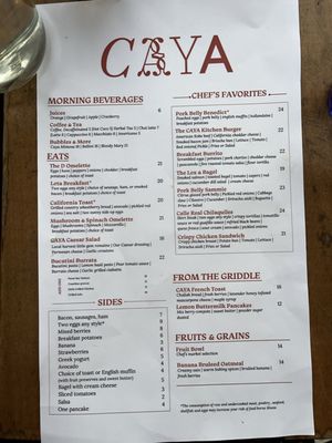 Menu photo 7 CAYA Restaurant Goleta, CA