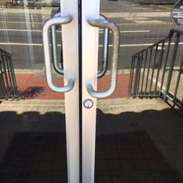 The most disgusting door handle ever seen. This place should be "shit" down The most disgusting door handle ever seen. This place should be "shit" down