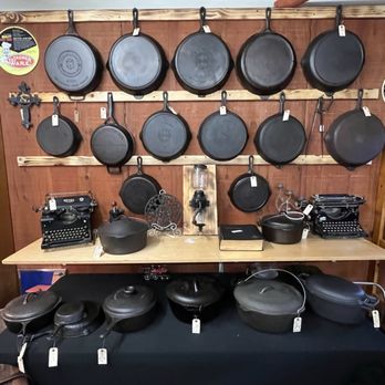 Yesteryear's Marketplace - Booth#53- wall full of cast iron - Antiques Near Me - Vallejo, California Yesteryear's Marketplace - Booth#53- wall full of cast iron - Antiques Near Me - Vallejo, California
