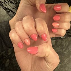 VIP Nails & Spa - Acrylic overlay with nail polish