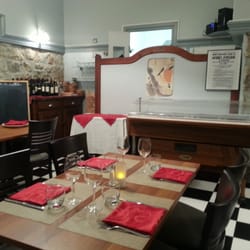 Le Café des Arts - Dining area looking towards kitchen.