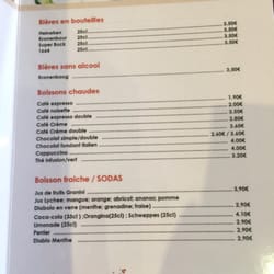 Le Café du Centre - Prix conso
