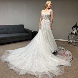 This is not the wedding dress I chose, however, it was absolutely beautiful! I liked the selection of dresses at Eva's Bridal!