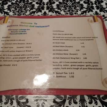 Salaama Market & Restaurant - Menu - Chicken Shop Near Me - Memphis, Tennessee Salaama Market & Restaurant - Menu - Chicken Shop Near Me - Memphis, Tennessee