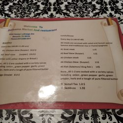 Salaama Market & Restaurant - Menu