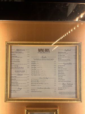 Menu photo 6 Pappas Bros. Steakhouse Houston, TX