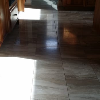 Busy Bee Carpet Tile Grout Cleaning - before Bill showed up - Carpet Cleaning Near Me - Folsom, California