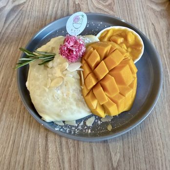 NaYa Dessert Cafe - Mango Sticky Rice Crepe - Desserts Near Me - San Francisco, California NaYa Dessert Cafe - Mango Sticky Rice Crepe - Desserts Near Me - San Francisco, California