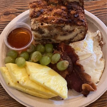 Scratch Kitchen - This is the Bread Pudding plate. Delicious   I highly recommend eating here because they are friendly, clean and the food is on point - Bakeries Near Me - San Antonio, Texas