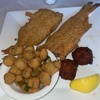 The Fish Market Restaurant - Whole catfish with fried okra - Seafood Near Me - Birmingham, Alabama The Fish Market Restaurant - Whole catfish with fried okra - Seafood Near Me - Birmingham, Alabama