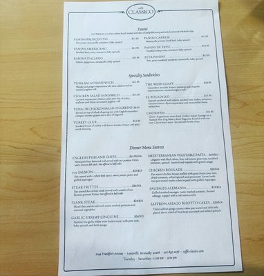 Menu photo 1 Caffe Classico Louisville, KY
