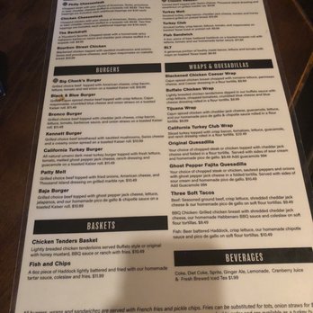 Thurston's Pub - This is the Menu. I'll be coming here for over five years I have never ordered anything off the menu just ask for it and they'll have it - Pubs Near Me - Bear, Delaware