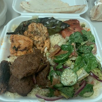 Kebab G Stop - Leftovers consolidated into one togo container (so much food and everything was delicious!) - Mediterranean Near Me - La Verne, California Kebab G Stop - Leftovers consolidated into one togo container (so much food and everything was delicious!) - Mediterranean Near Me - La Verne, California