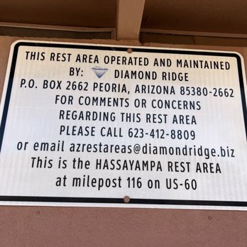 Hassayampa Rest Area - 1/11/25 FYI. - Rest Stops Near Me - Morristown, Arizona Hassayampa Rest Area - 1/11/25 FYI. - Rest Stops Near Me - Morristown, Arizona