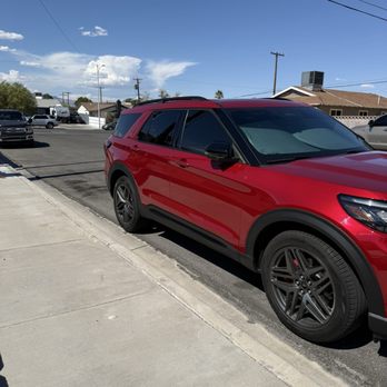 Avalos Window Tint - Taking a side view pic of the outcome. - Car Window Tinting Near Me - Las Vegas, Nevada Avalos Window Tint - Taking a side view pic of the outcome. - Car Window Tinting Near Me - Las Vegas, Nevada