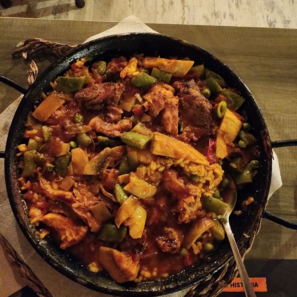 Three meat Paella.