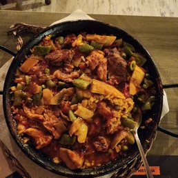 Three meat Paella.