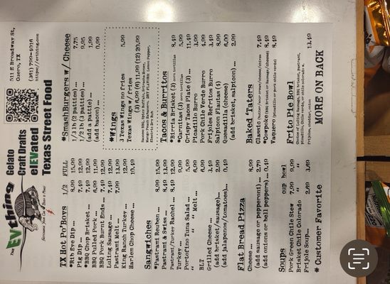 Menu photo 1 The EVthing Cuero, TX Menu photo 1 The EVthing Cuero, TX
