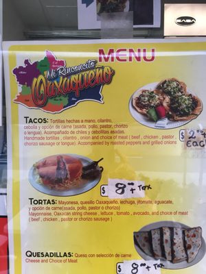 Menu photo 7 Mi Rinconcito Oaxaqueño San Jose, CA