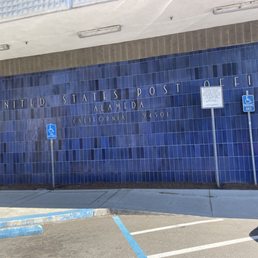 Exterior outside entrance of US Post Office - Alameda, California Exterior outside entrance of US Post Office - Alameda, California